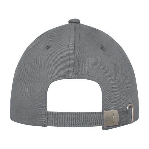 Бейсболка Davis, 6 панелей, серый