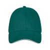 Бейсболка Darton, 6 панелей, зеленый лесной