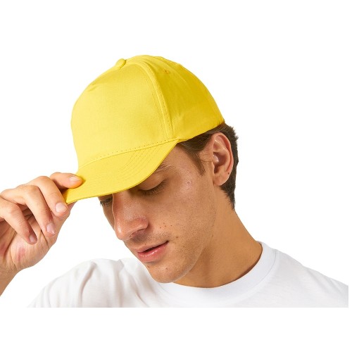 Бейсболка "Memphis" 5-ти панельная 165 гр, желтый