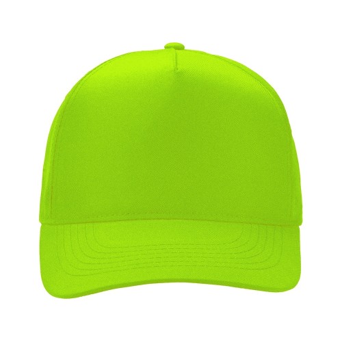 Бейсболка "Poly" 5-ти панельная 120 гр, зеленое яблоко