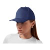 Бейсболка "Poly" 5-ти панельная 120гр, темно-синий