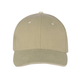 Бейсболка "New Castle F" 6-ти панельная, оливковый/натуральный