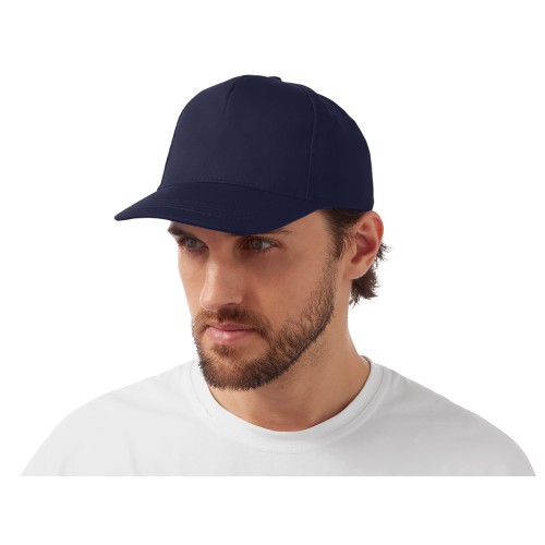 Бейсболка "Мемфис 230" 5-панельная, темно-синяя