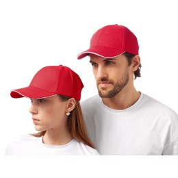 Бейсболка «Cancun», красный/белый