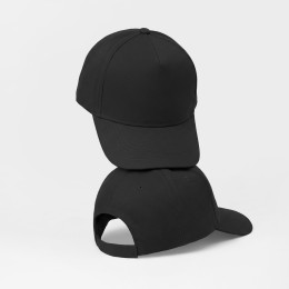 Бейсболка "Poly" 5-ти панельная 120 гр, черный