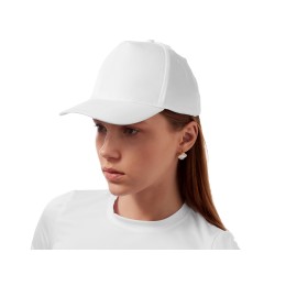 Бейсболка "Poly" 5-ти панельная 120 гр, белый (P)