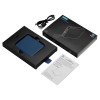 Внешний аккумулятор со встроенным кабелем USB-C «Дэнси», 5000 мАч, темно-синий