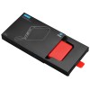 Внешний аккумулятор со встроенным кабелем USB-C «Дэнси», 5000 мАч, красный