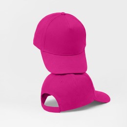 Бейсболка "Poly" 5-ти панельная 120гр, фуксия