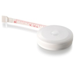 Рулетка "Button", 1,5 м, белый