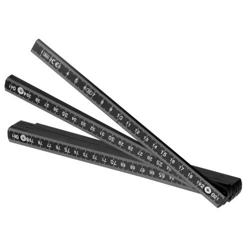 Складная линейка длиной 2 м "Plank", черный