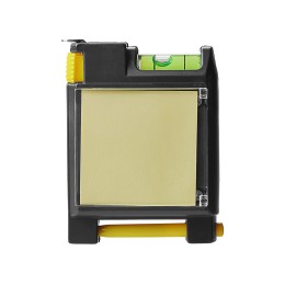 Рулетка на 2 м с уровнем и блоком для записей «Nerd»