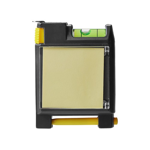 Рулетка на 2 м с уровнем и блоком для записей «Nerd»