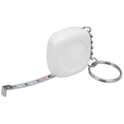 Брелок-рулетка 1м "Block", белый
