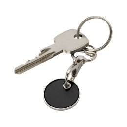 Rory брелок для ключей с монетой для тележки, черный