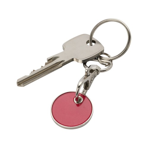 Rory брелок для ключей с монетой для тележки, красный