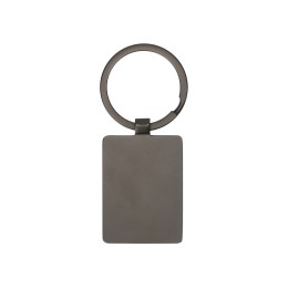 Брелок из темного металла и дерева "Timber", черный/темно-коричневый