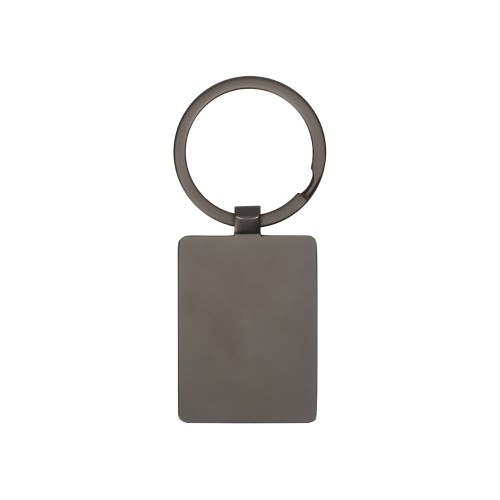 Брелок из темного металла и дерева "Timber", черный/темно-коричневый