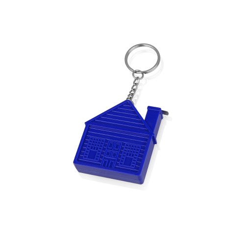 Брелок-рулетка "Домик", 1 м., синий