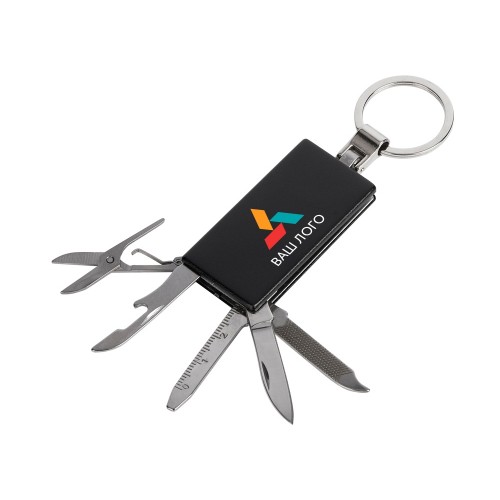 Мультитул-брелок 5-в-1 «Badge», черный