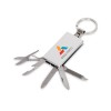 Мультитул-брелок 5-в-1 «Badge», серебристый