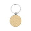 Брелок "Wood RND" круглый, бежевый