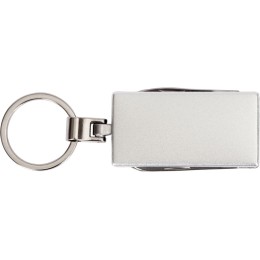 Мультитул-брелок 5-в-1 «Badge», серебристый