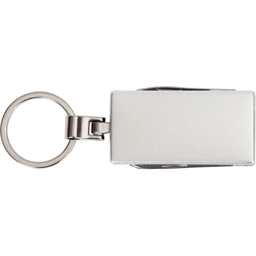 Мультитул-брелок 5-в-1 «Badge», серебристый