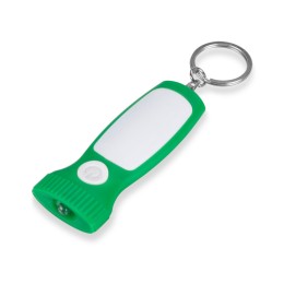 Брелок-фонарик "Каяма", зеленый/белый
