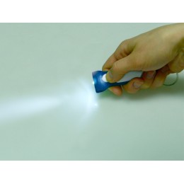 Брелок-фонарик "Каяма", синий/белый