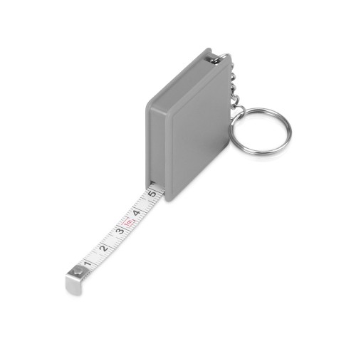 Брелок-рулетка "Дюйм", 1 м., серый