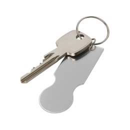 Rhea брелок в виде корзины для покупок, серебряный