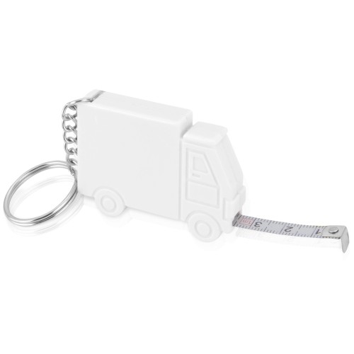 Брелок-рулетка "Грузовик",1 м., белый