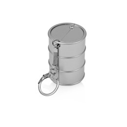 Брелок-рулетка "Баррель", 1 м., серебристый
