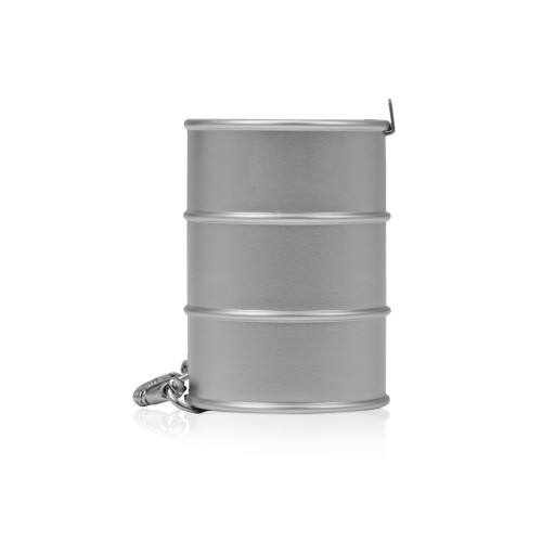 Брелок-рулетка "Баррель", 1 м., серебристый