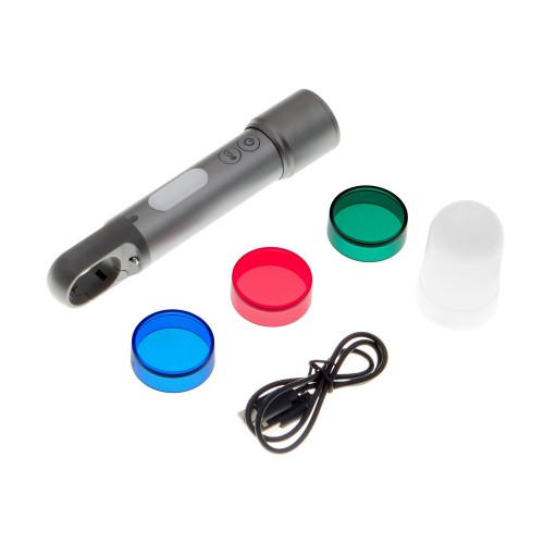 Фонарь аккумуляторный с регулируемым фокусом "Vortez", 9 режимов, 650 Лм