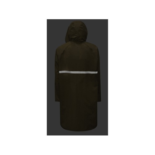 Длинный дождевик Lanai  из полиэстера со светоотражающей тесьмой, молочный