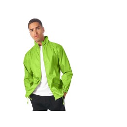 Ветровка "Miami" мужская с чехлом, зеленое яблоко