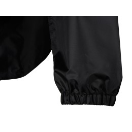 Короткий дождевик "Tornado" со светоотражающими элементами, черный