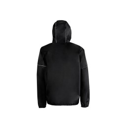 Короткий дождевик "Tornado" со светоотражающими элементами, черный