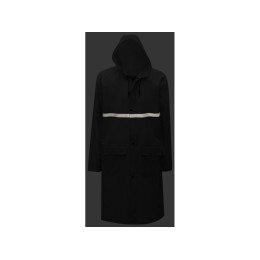 Длинный дождевик Lanai  из полиэстера со светоотражающей тесьмой, черный