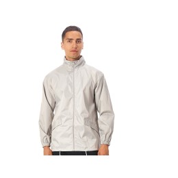 Ветровка "Miami" мужская с чехлом, серебристый