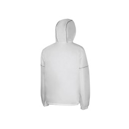 Короткий дождевик "Tornado" со светоотражающими элементами, белый