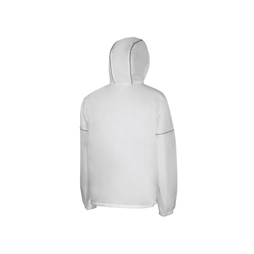 Короткий дождевик "Tornado" со светоотражающими элементами, белый