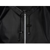 Короткий дождевик "Tornado" со светоотражающими элементами, черный