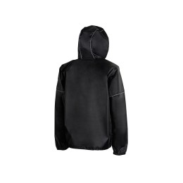 Короткий дождевик "Tornado" со светоотражающими элементами, черный