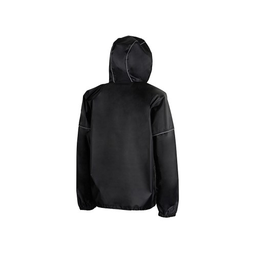 Короткий дождевик "Tornado" со светоотражающими элементами, черный