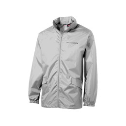 Ветровка "Miami" мужская с чехлом, серебристый