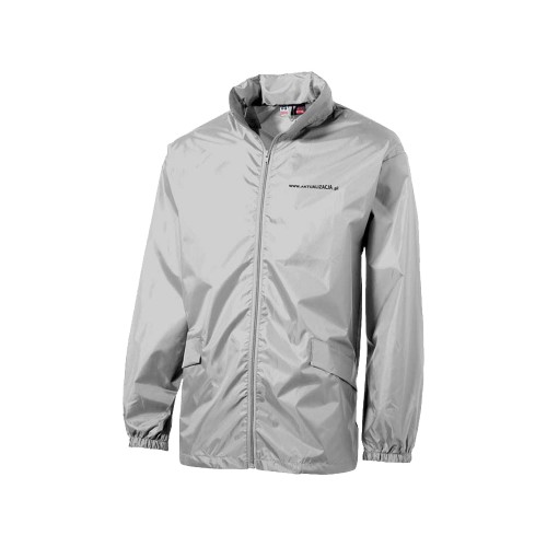 Ветровка "Miami" мужская с чехлом, серебристый