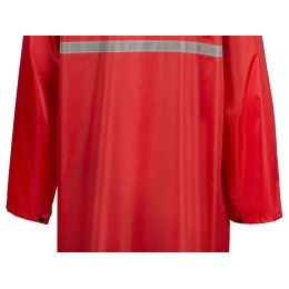 Длинный дождевик Lanai  из полиэстера со светоотражающей тесьмой, красный